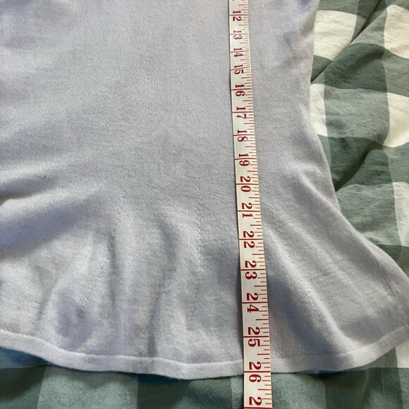 Classiques Entier Cashmere Sweater Top Womens L Knit V-neck Lilac Purple Minimal - Picture 9 of 9